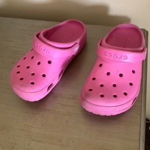 Hot pink crocs